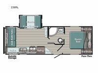 Ameri-Lite Ultra Lite 236RL Floorplan Image