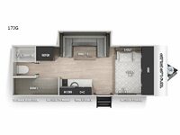 Cherokee Wolf Pup Black Label 17JGBL Floorplan