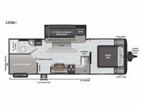 Hideout 250BH Floorplan Image