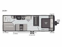 Hideout 262BH Floorplan Image