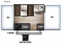 Rockwood Freedom Series 1640LTD Floorplan