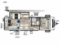 Vibe 26RK Floorplan Image