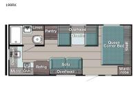 Kingsport Super Lite 199RK Floorplan