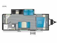 Sundance Ultra Lite 231 ML Floorplan