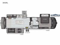 Alpine 3650RL Floorplan Image