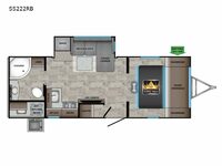 Sunset Trail Super Lite 222RB Floorplan