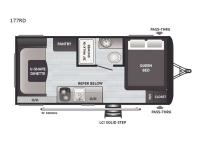 Hideout Single Axle 177RD Floorplan