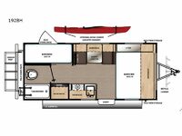 Catalina Expedition 192BH Floorplan Image