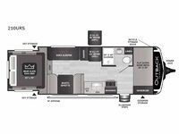 Outback Ultra Lite 210URS Floorplan