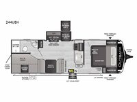 Outback Ultra Lite 244UBH Floorplan Image
