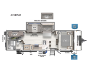 Surveyor Legend 276BHLE Floorplan