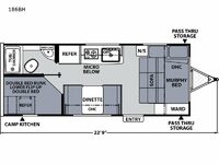 Apex Nano 186BH Floorplan