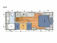 Black Series Camper HQ19 Floorplan Image