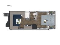 Lance Travel Trailers 2075 Floorplan Image