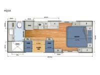 Black Series Camper HQ19 Floorplan Image