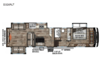 Durango D326RLT Floorplan