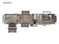 Durango Gold 391RKQ Floorplan
