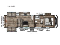 Durango Half-Ton D290RLT Floorplan Image