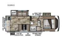 Durango Half-Ton D230RKD Floorplan Image