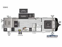 Cougar Half-Ton 30BHS Floorplan Image