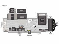 Cougar Half-Ton 30RKD Floorplan Image
