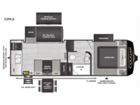 Cougar Half-Ton 23MLS Floorplan Image