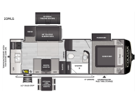 Cougar Half-Ton 23MLS Floorplan