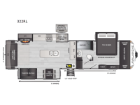 Avalanche 322RL Floorplan Image