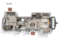 Rockwood Signature Ultra Lite 8324SB Floorplan