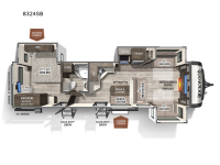Rockwood Signature Ultra Lite 8324SB Floorplan