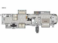 Cedar Creek Champagne Edition 38EKS Floorplan