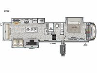 Cedar Creek Champagne Edition 38EL Floorplan
