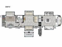 Cedar Creek Champagne Edition 38EFW Floorplan Image