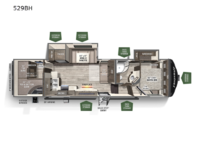 Flagstaff Super Lite 529BH Floorplan Image