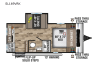 Sonic Lite SL169VRK Floorplan