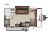 Jay Feather Micro 166FBS Floorplan