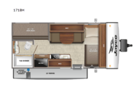 Jay Feather Micro 171BH Floorplan Image