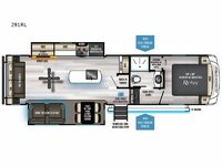 Cherokee Arctic Wolf 291RL Floorplan Image