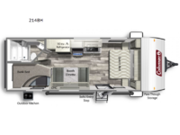 Coleman Lantern 214BH Floorplan