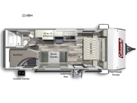 Coleman Lantern 214BH Floorplan