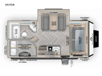 Overland Series 191MDB Floorplan