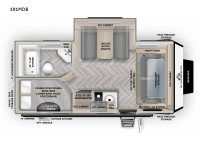 Overland Series 191MDB Floorplan Image