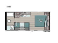 Trailmaster Super Lite 189DD Floorplan Image