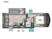 Reflection 150 Series 260RD Floorplan Image