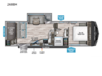 Reflection 150 Series 268BH Floorplan Image