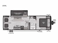 Hideout 253RL Floorplan Image