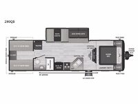 Hideout 290QB Floorplan Image