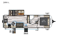 Cherokee Alpha Wolf 26RK-L Floorplan