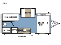 Clipper 17BHS Floorplan