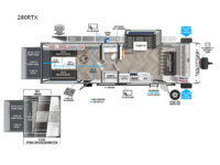 Wildwood FSX 280RTX Floorplan Image